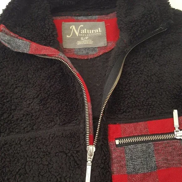 Women's NATURAL REFECTION Hoodies & Sweatshirts Size S Black / Red - Picture 6 of 8